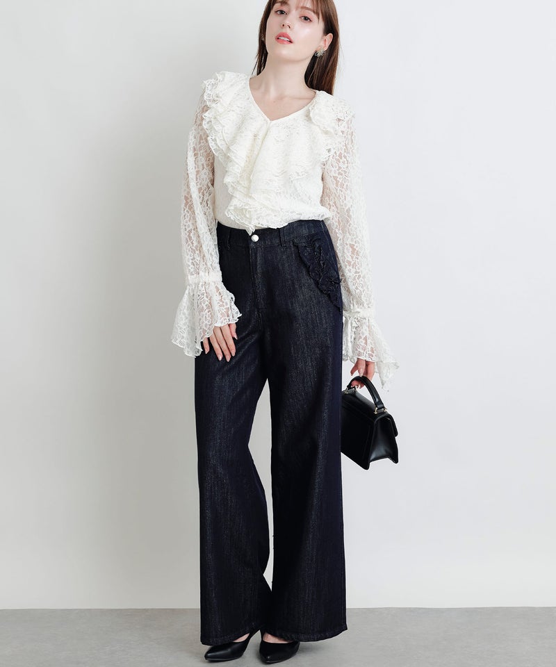 model：H160　着用サイズ：M　オフホワイト