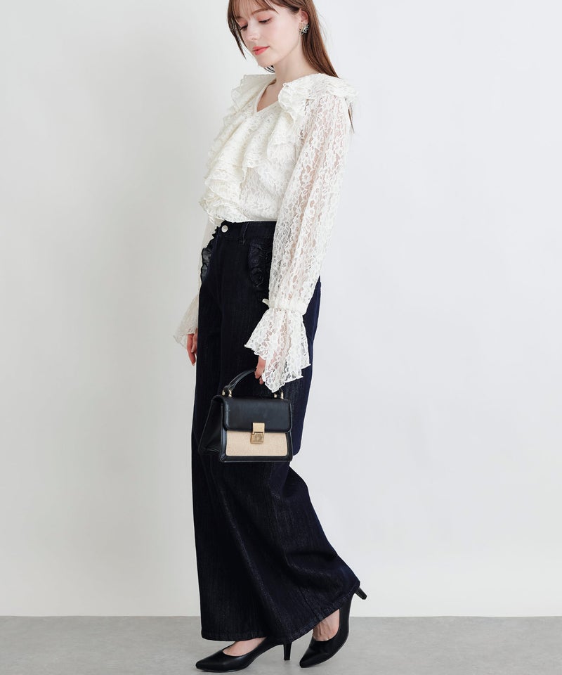 model：H160　着用サイズ：M　オフホワイト