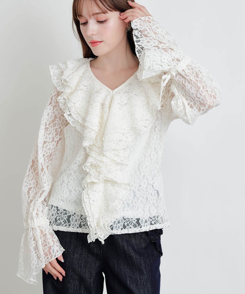 model：H160　着用サイズ：M　オフホワイト