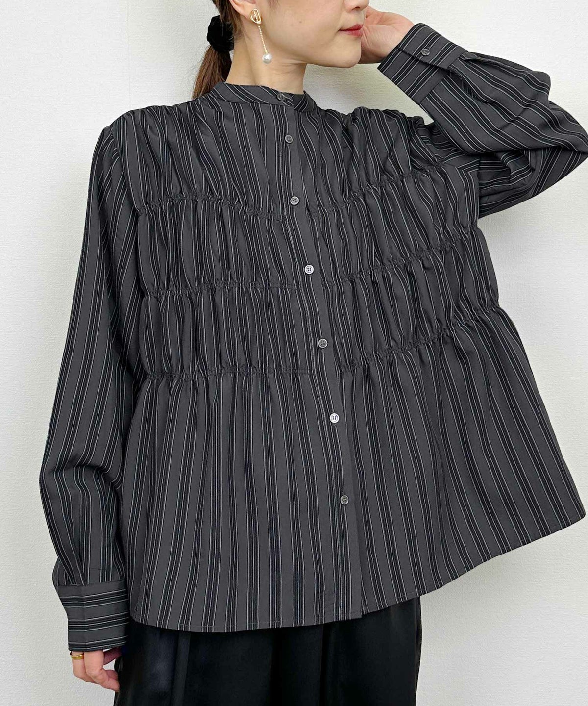 model：H164　着用サイズ：M　ブラック系その他