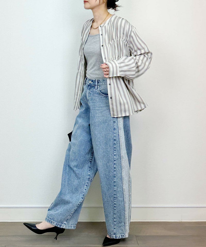 model：H164　着用サイズ：M　ホワイト系その他