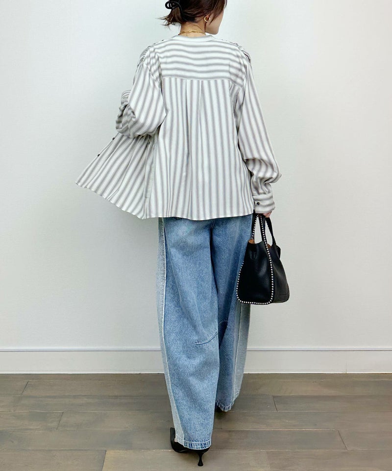 model：H164　着用サイズ：M　ホワイト系その他