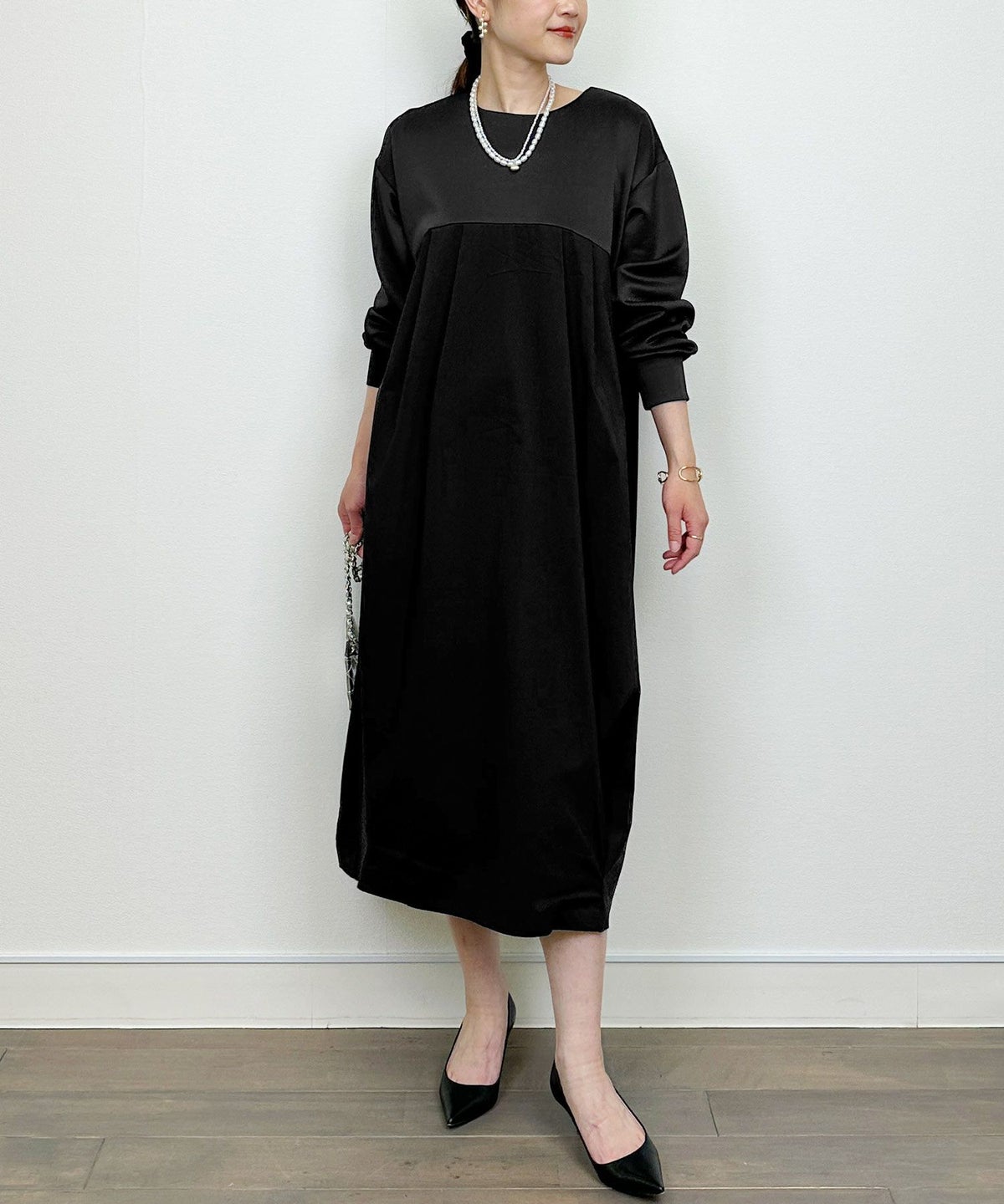 model：H164　着用サイズ：M　ブラック