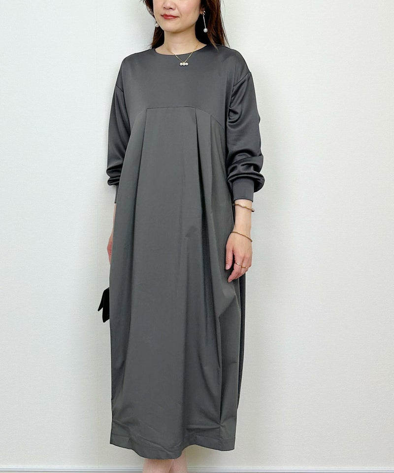 model：H164　着用サイズ：M　チャコールグレー