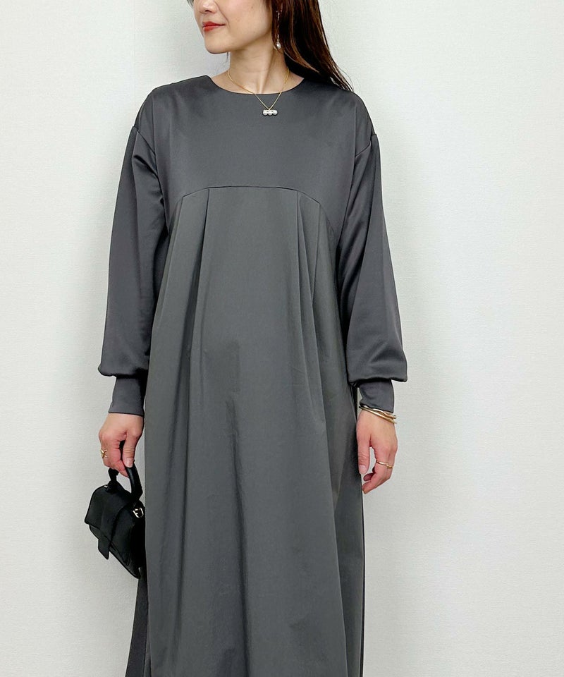 model：H164　着用サイズ：M　チャコールグレー