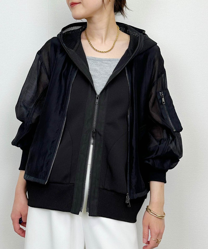 model：H164　着用サイズ：M　ブラック