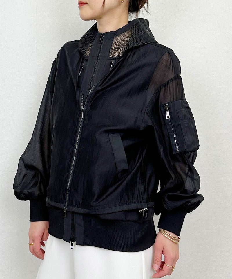 model：H164　着用サイズ：M　ブラック