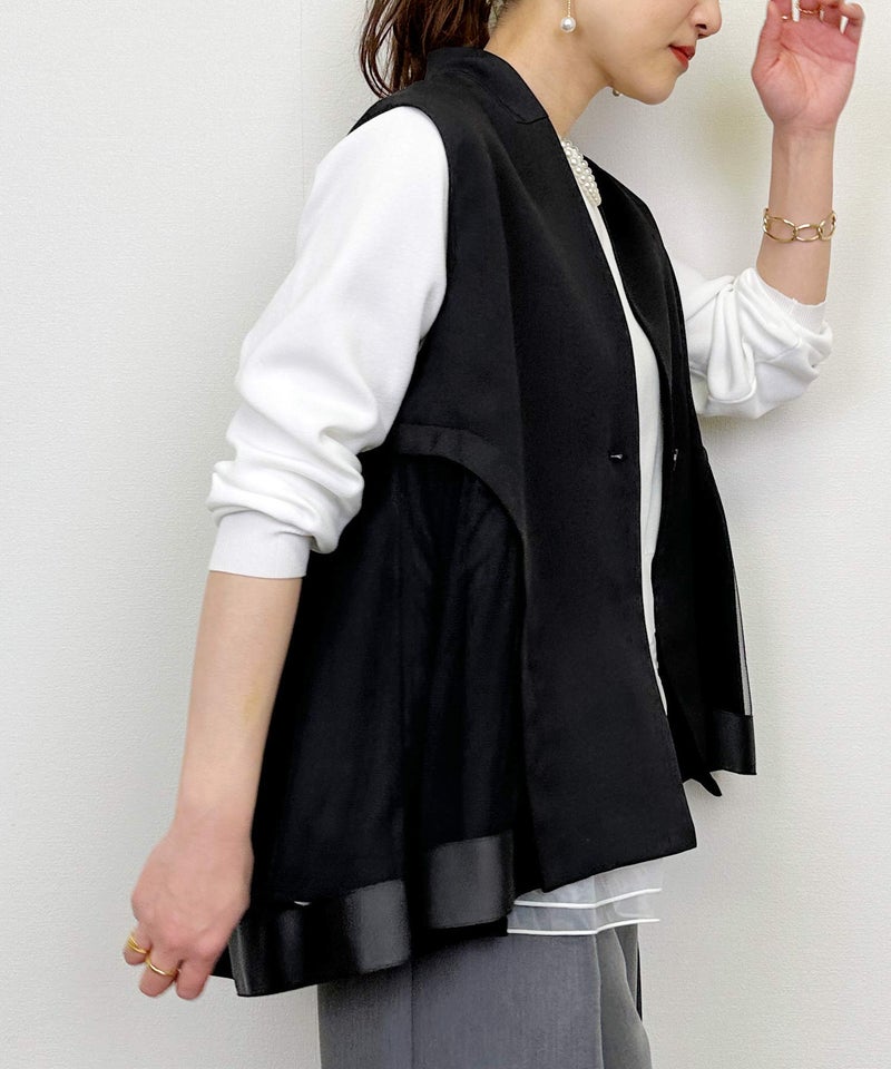 model：H164　着用サイズ：M　ブラック