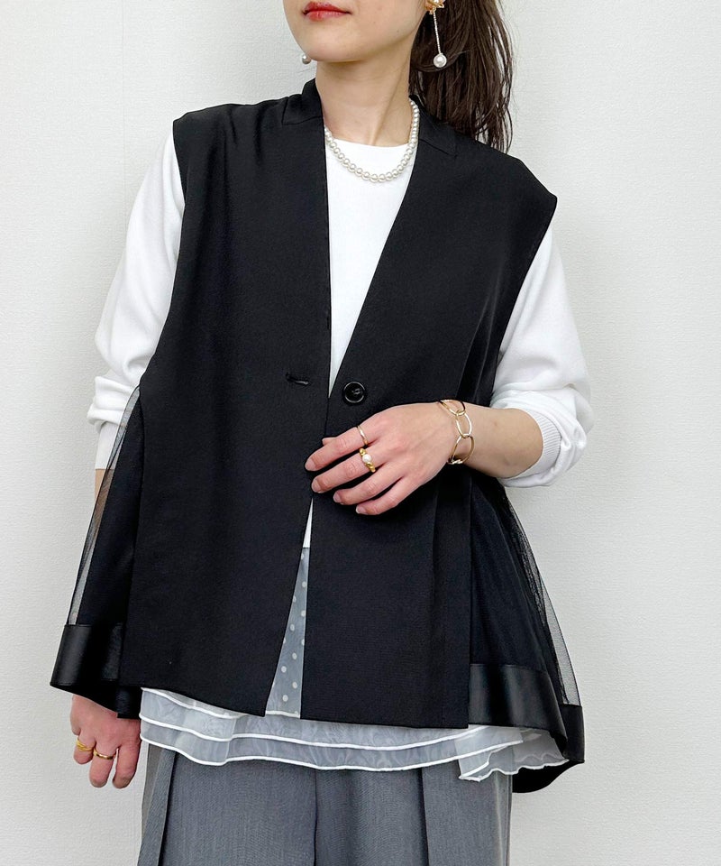 model：H164　着用サイズ：M　ブラック