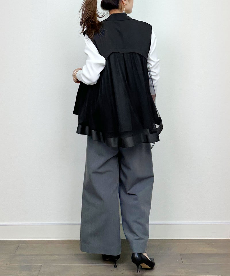 model：H164　着用サイズ：M　ブラック