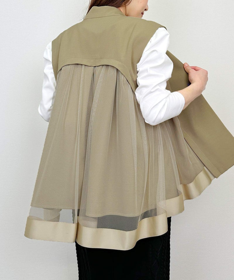 model：H164　着用サイズ：M　ベージュ