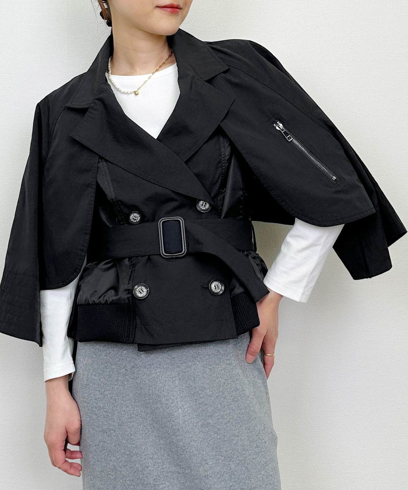 model：H164　着用サイズ：M　ブラック