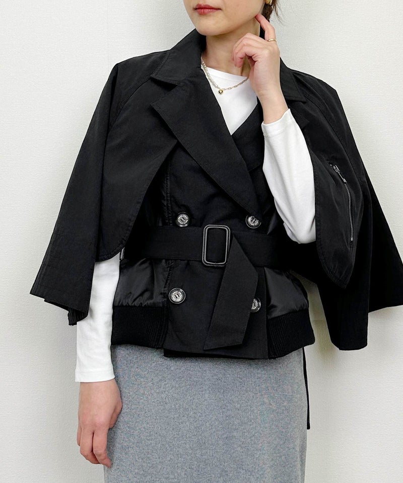 model：H164　着用サイズ：M　ブラック