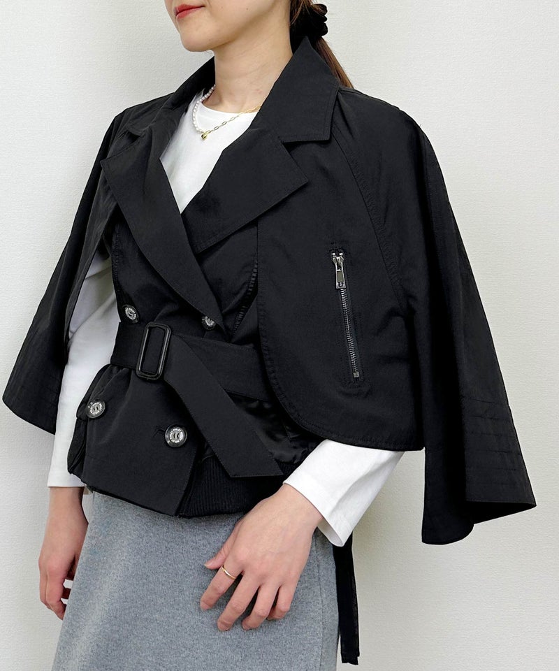 model：H164　着用サイズ：M　ブラック