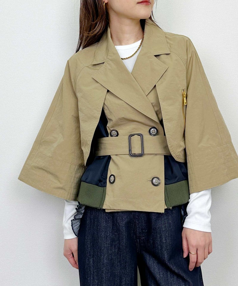 model：H164　着用サイズ：M　ベージュ