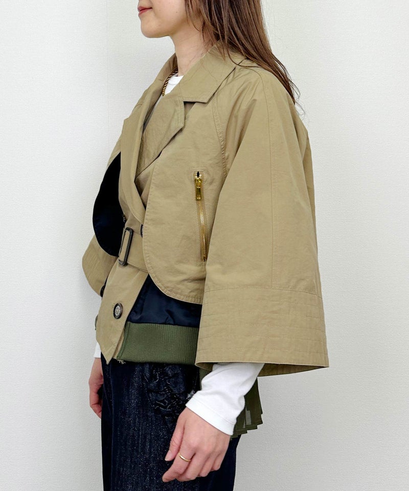 model：H164　着用サイズ：M　ベージュ