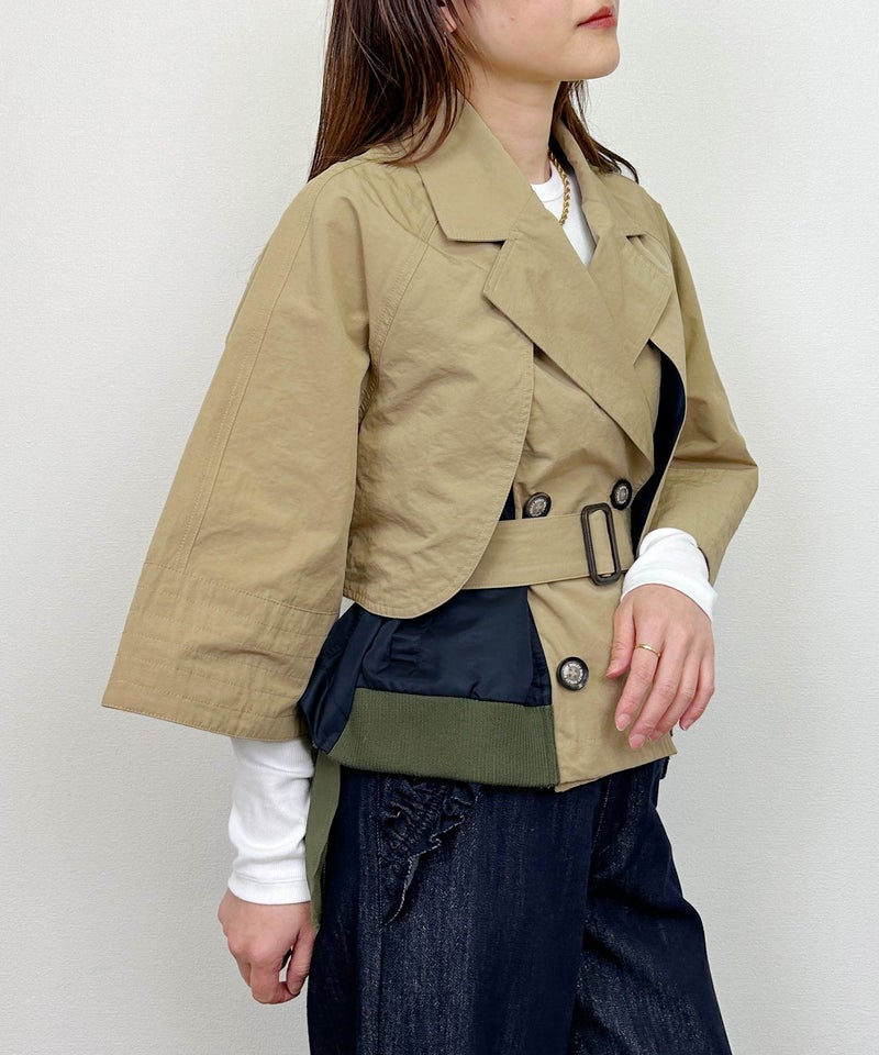 model：H164　着用サイズ：M　ベージュ