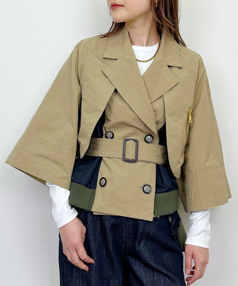 model：H164　着用サイズ：M　ベージュ