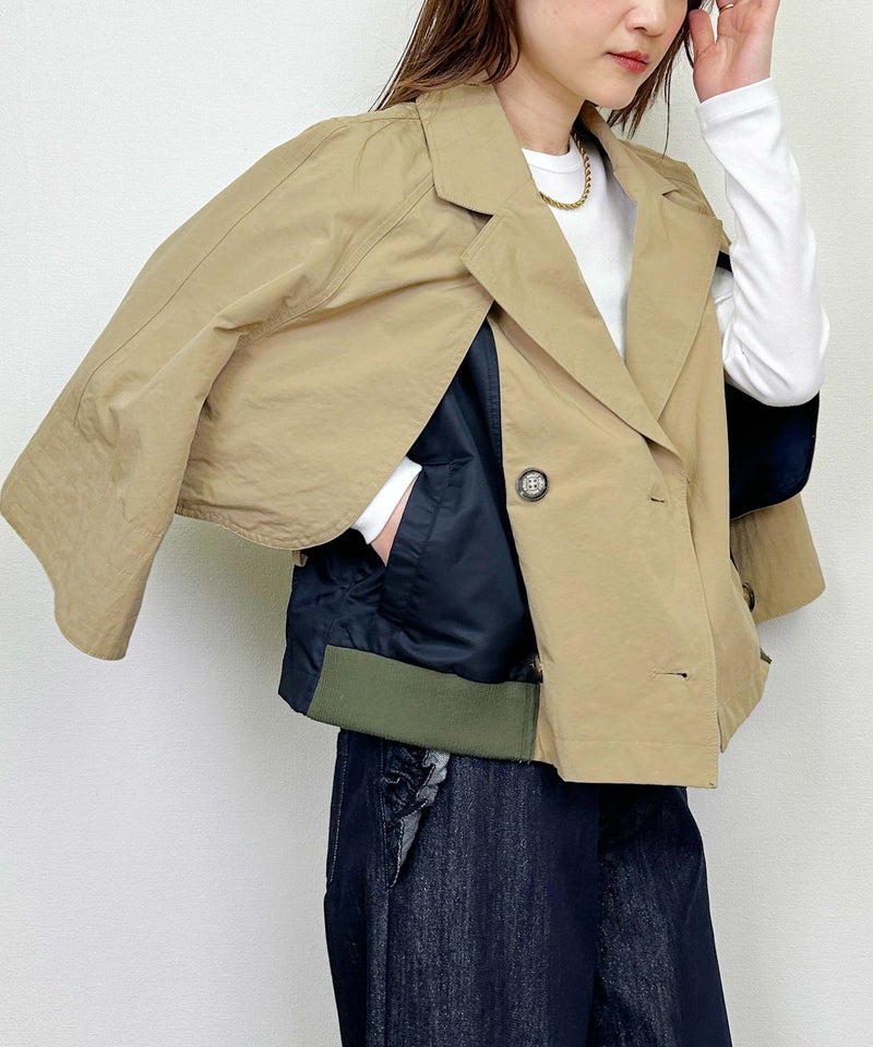 model：H164　着用サイズ：M　ベージュ　シフォン・ベルトなし