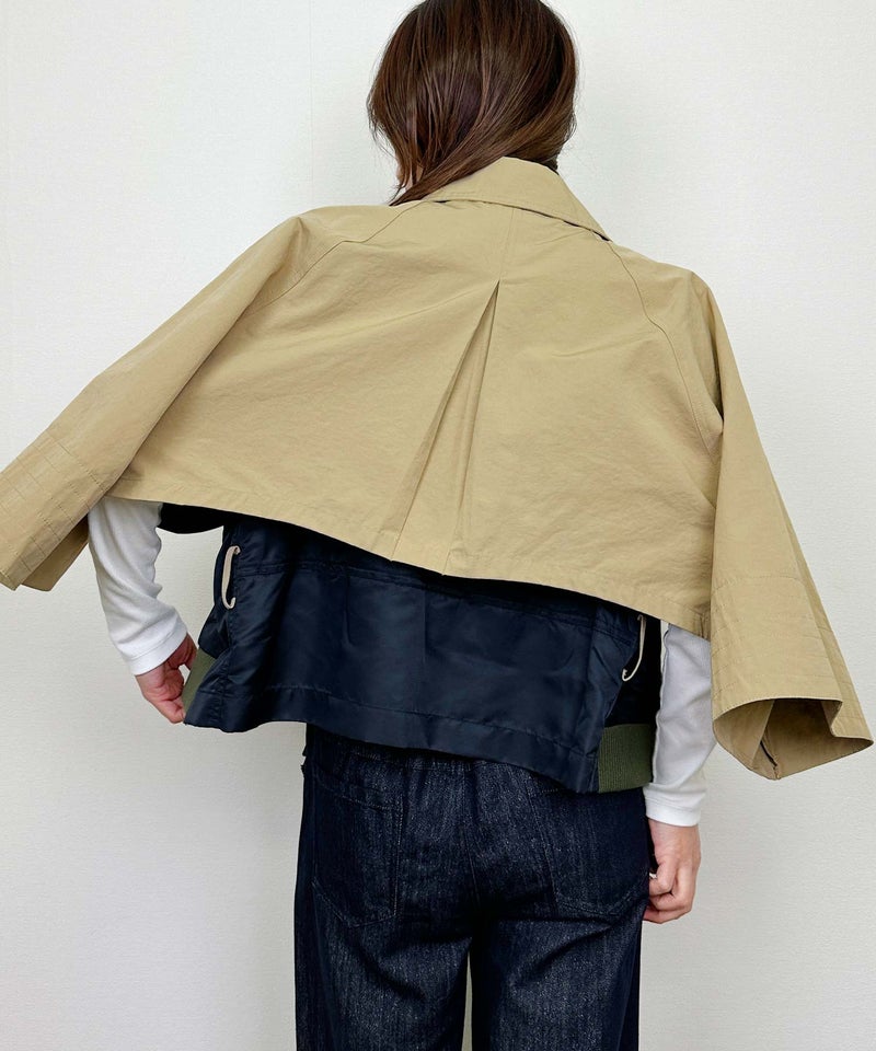 model：H164　着用サイズ：M　ベージュ　シフォン・ベルトなし