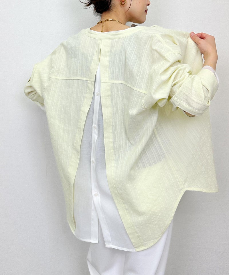 model：H164　着用サイズ：M　レモンイエロー