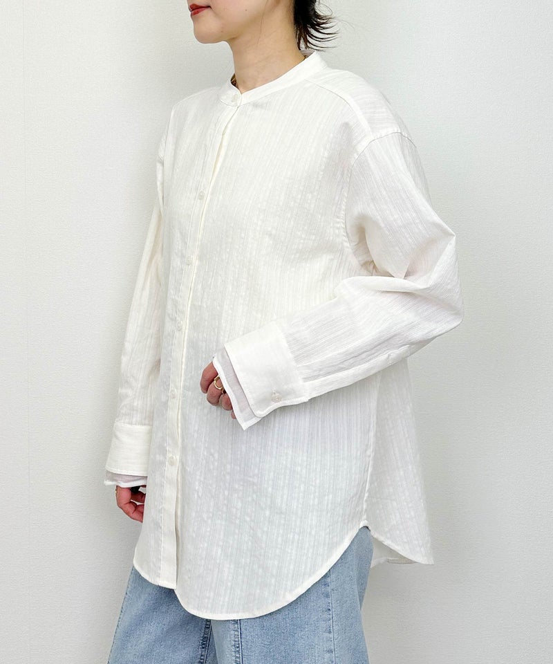 model：H164　着用サイズ：M　オフホワイト