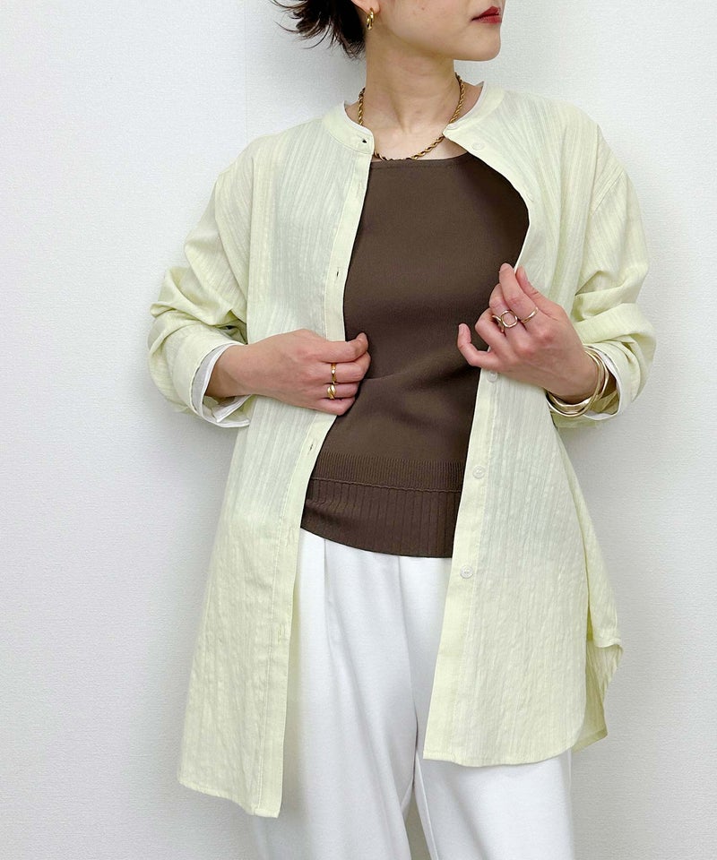 model：H164　着用サイズ：M　レモンイエロー