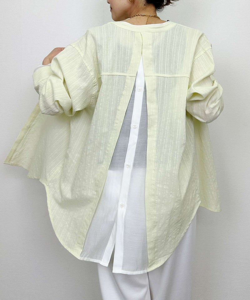 model：H164　着用サイズ：M　レモンイエロー