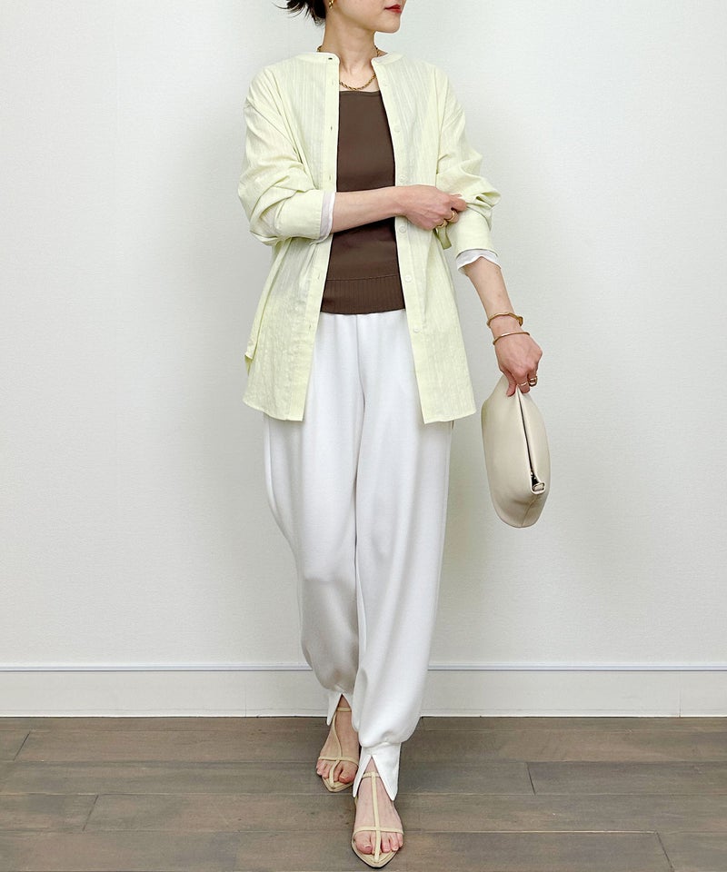 model：H164　着用サイズ：M　レモンイエロー