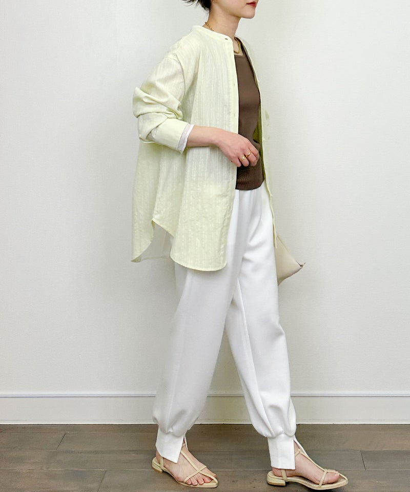 model：H164　着用サイズ：M　レモンイエロー