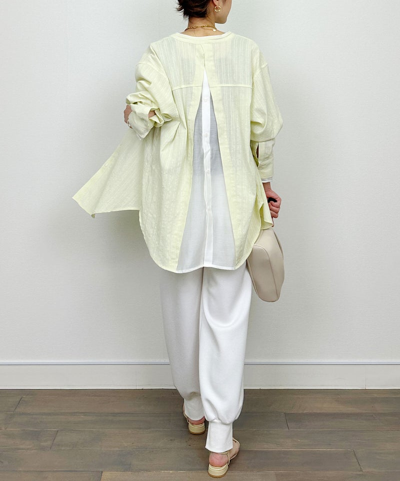 model：H164　着用サイズ：M　レモンイエロー