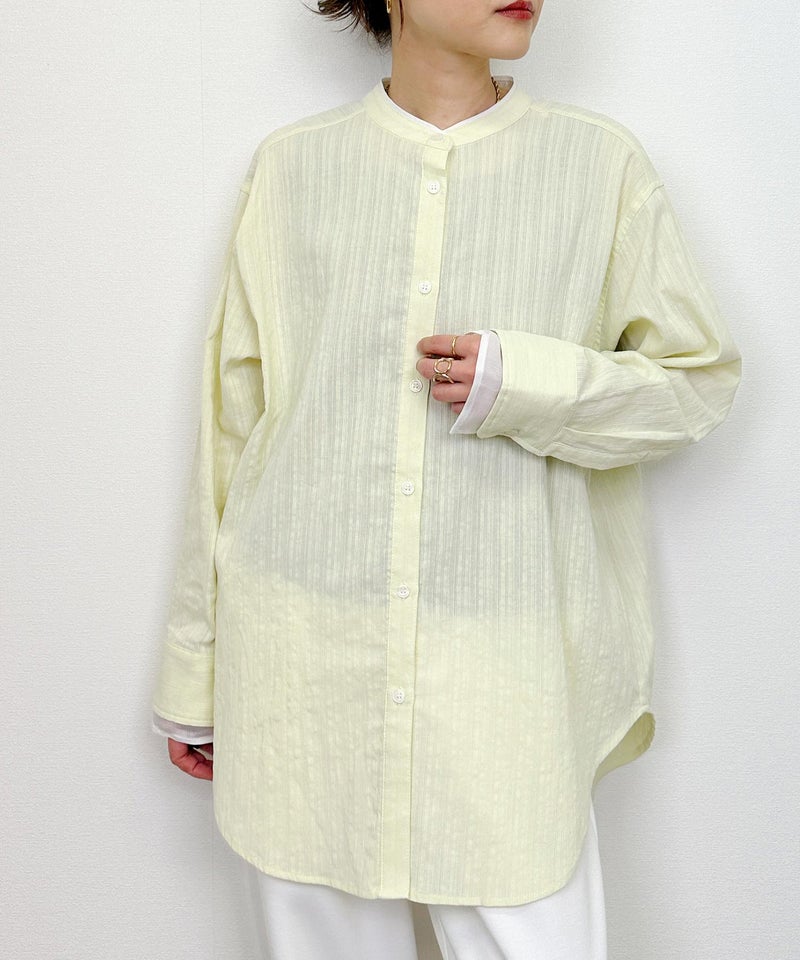 model：H164　着用サイズ：M　レモンイエロー