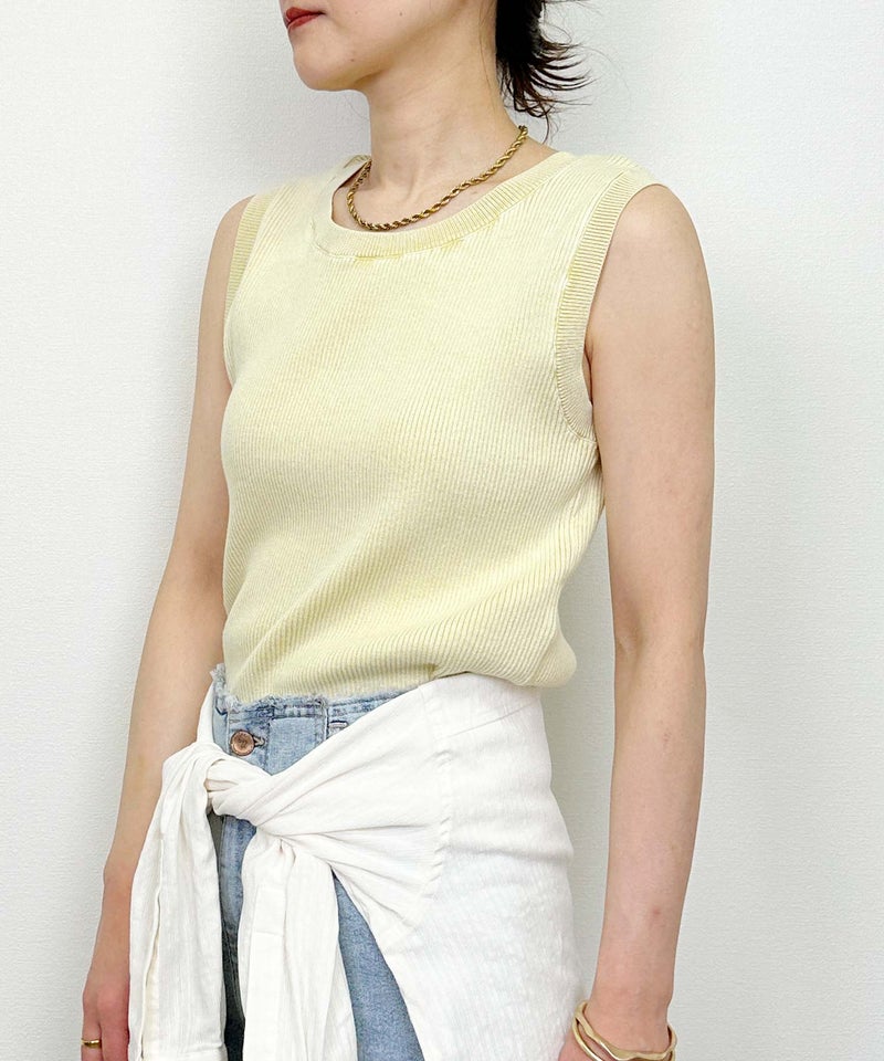 model：H164　着用サイズ：M　アイボリー