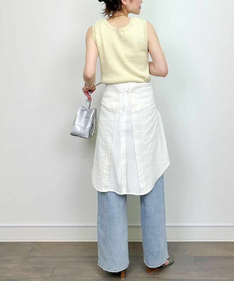 model：H164　着用サイズ：M　アイボリー