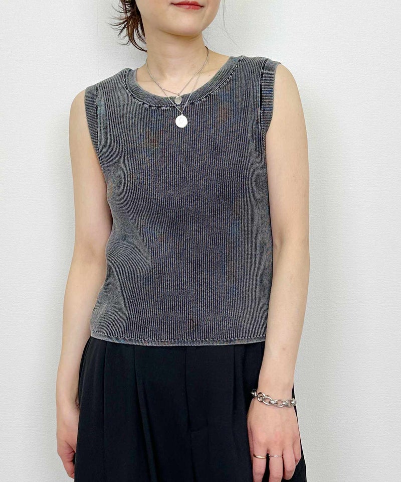 model：H164　着用サイズ：M　チャコールグレー