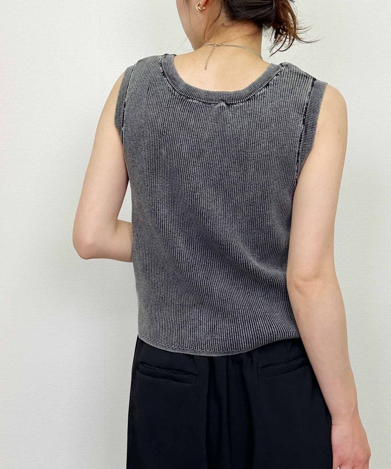 model：H164　着用サイズ：M　チャコールグレー