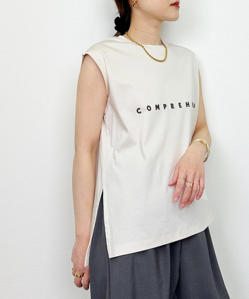 model：H164　着用サイズ：M　サンドベージュ