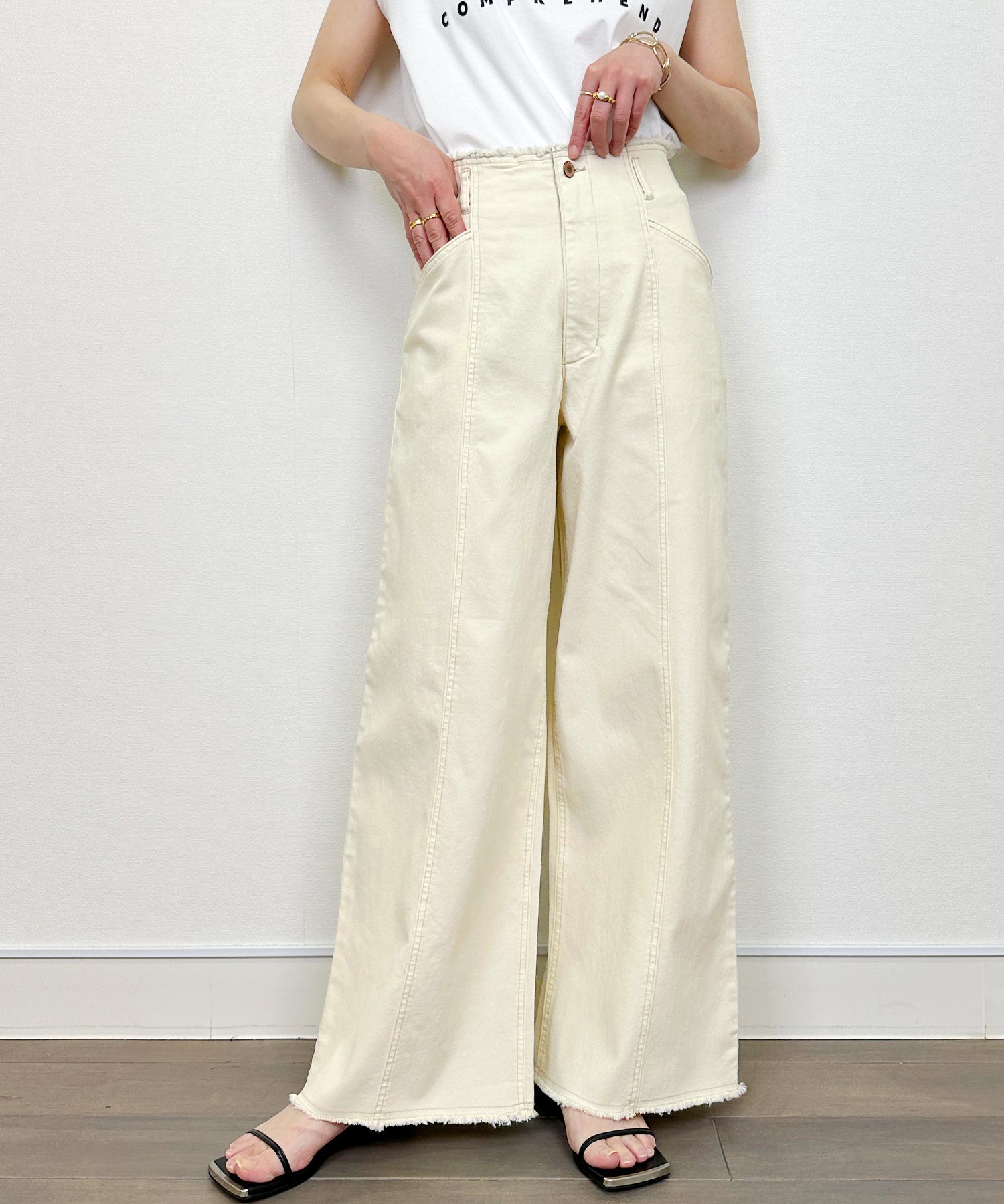WEB限定】9.5oz ハイウエストストレッチデニム | PICCIN (ピッチン