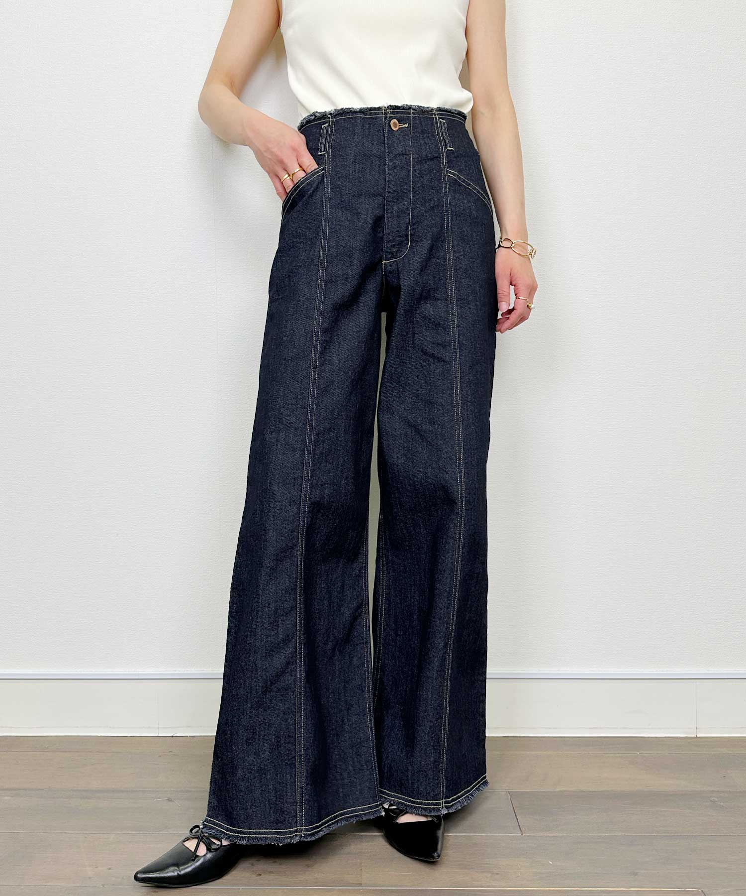 WEB限定】9.5oz ハイウエストストレッチデニム | PICCIN (ピッチン