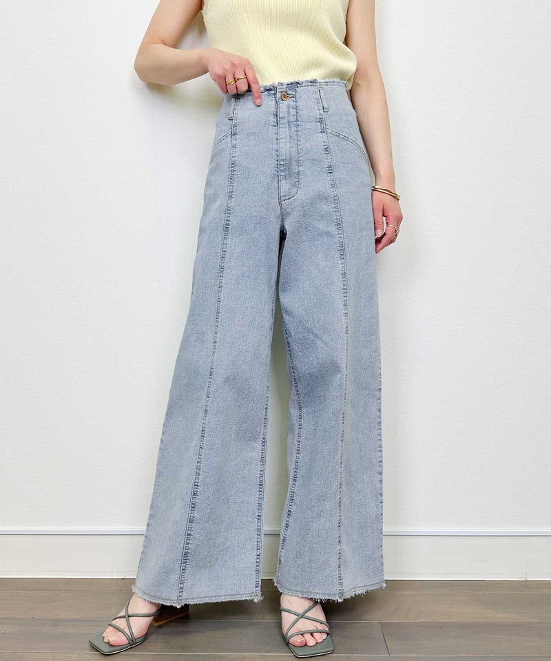 model：H164　着用サイズ：M　ライトブルー