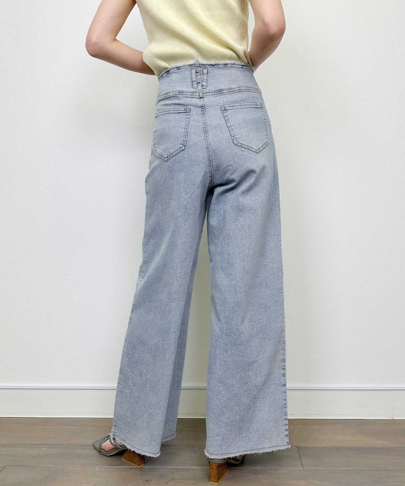 model：H164　着用サイズ：M　ライトブルー