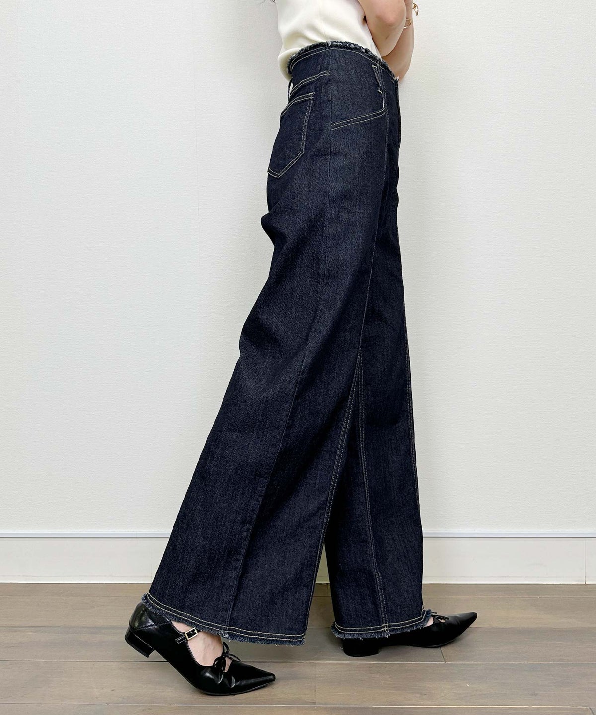 model：H164　着用サイズ：M　ネイビー