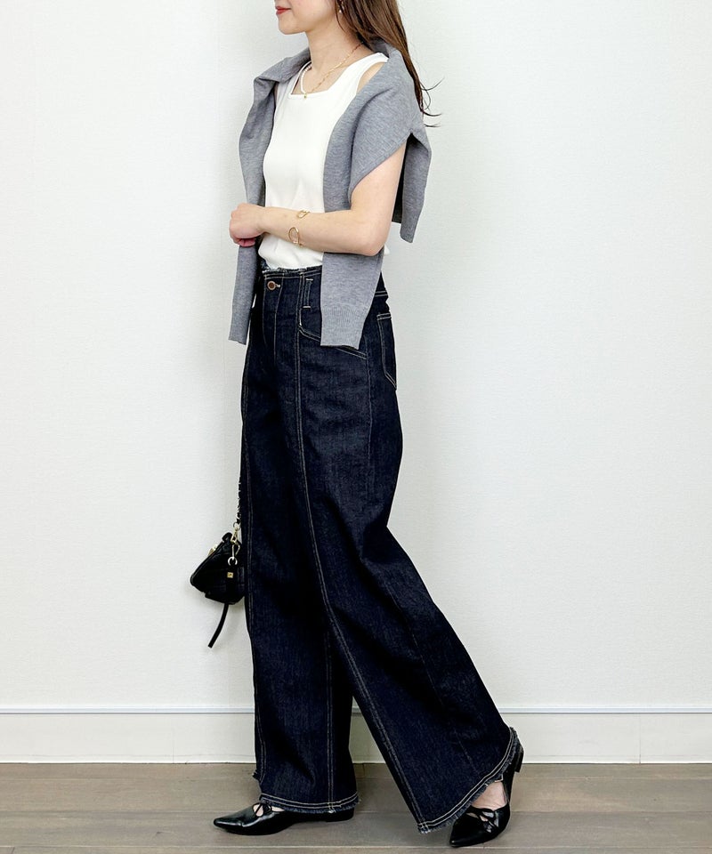 model：H164　着用サイズ：M　ネイビー