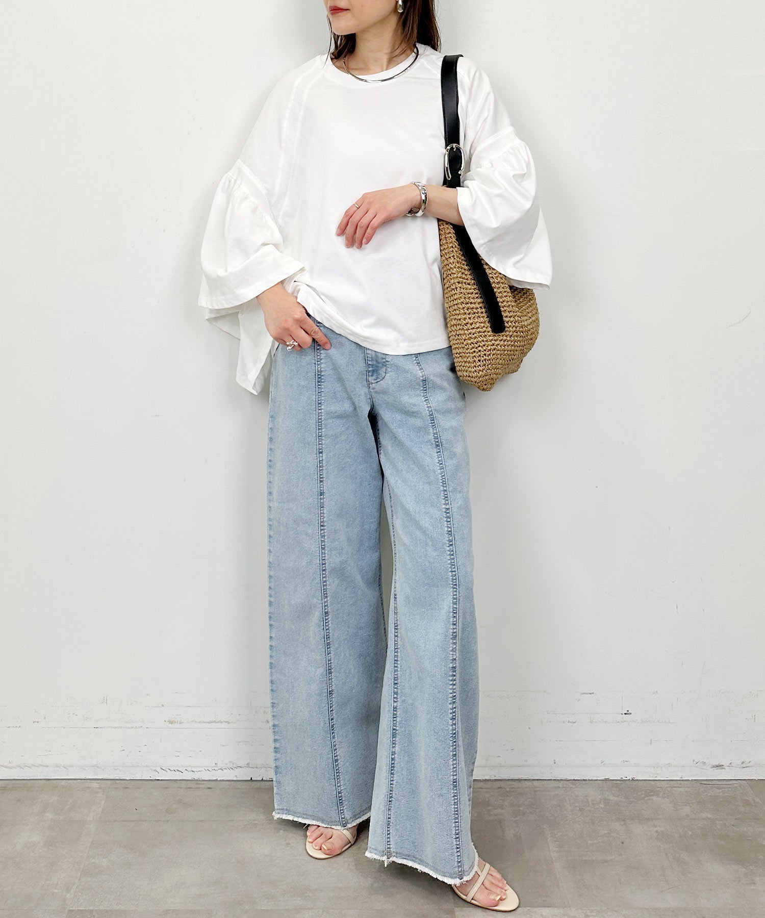 WEB限定】9.5oz ハイウエストストレッチデニム | PICCIN (ピッチン