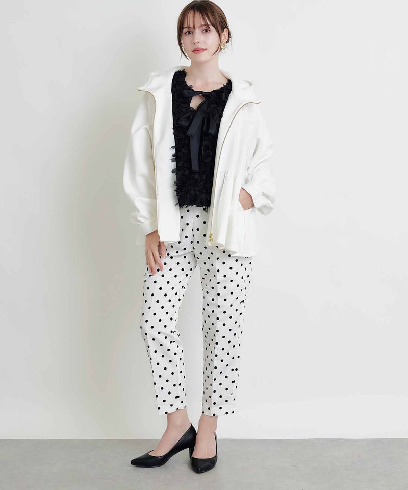 model：H160　着用サイズ：M　ブラック　リボン前