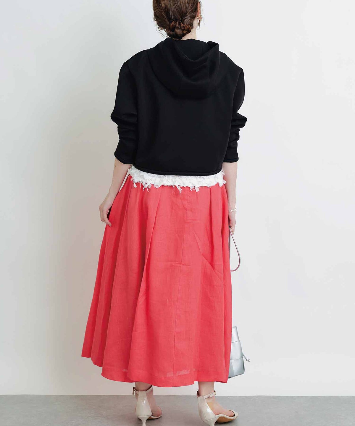 model：H160　着用サイズ：M　ピンク