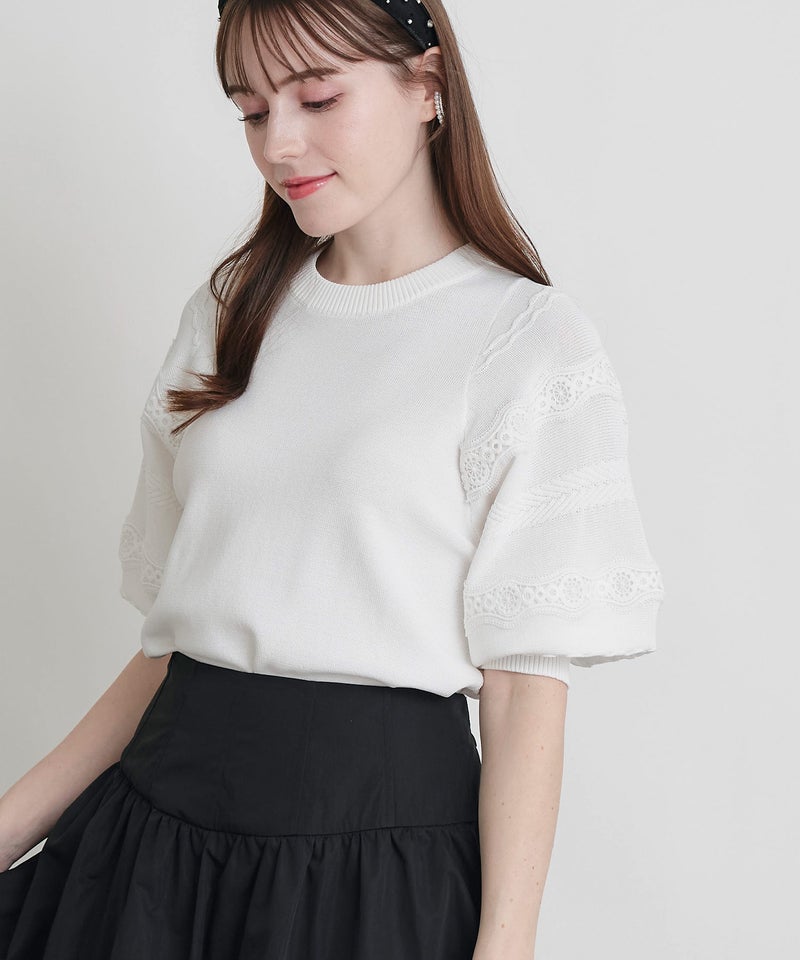 model：H160　着用サイズ：M　オフホワイト