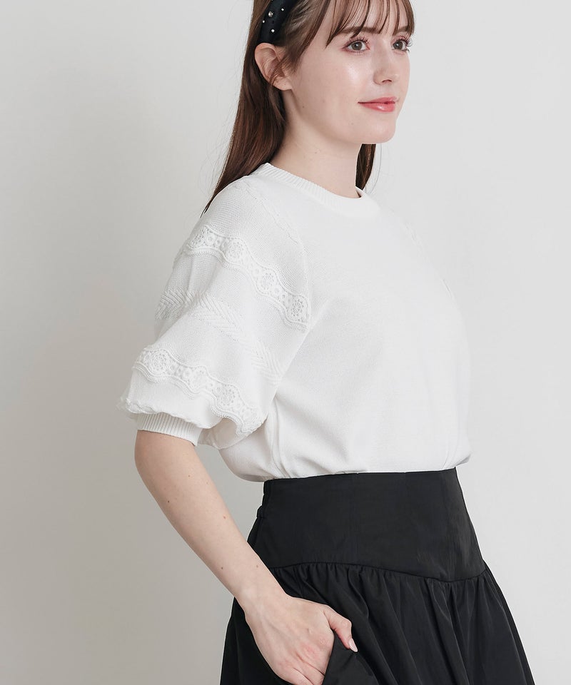 model：H160　着用サイズ：M　オフホワイト