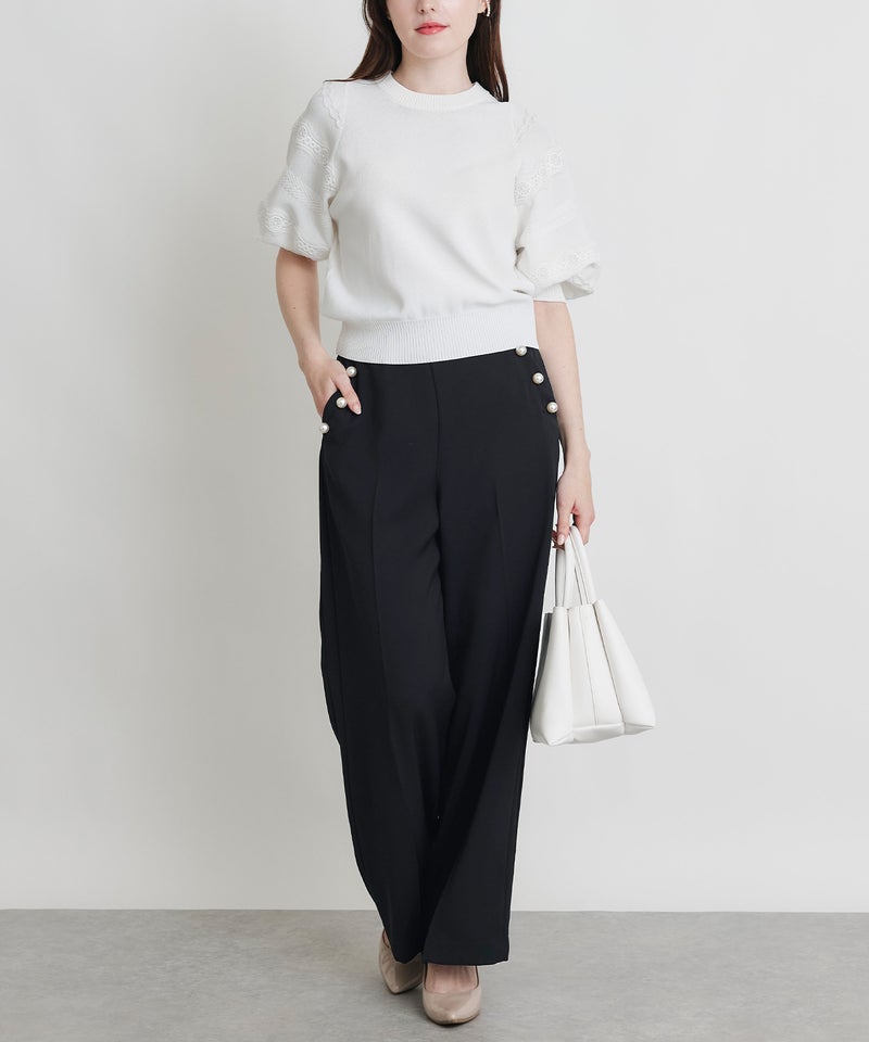 model：H160　着用サイズ：M　オフホワイト