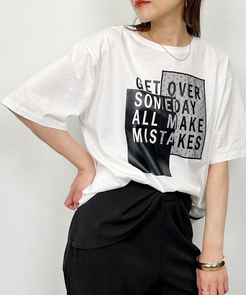 model：H164　着用サイズ：M　オフホワイト